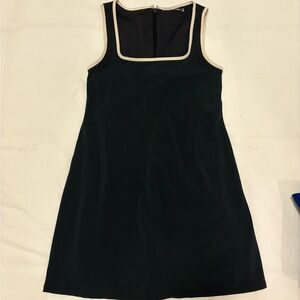 Abercrombie & Fitch Black and Cream Mini Dress
